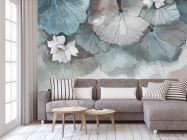 Фотообои Акварельные лотосы - 3