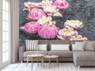 Фотообои Пионы на воде - 3