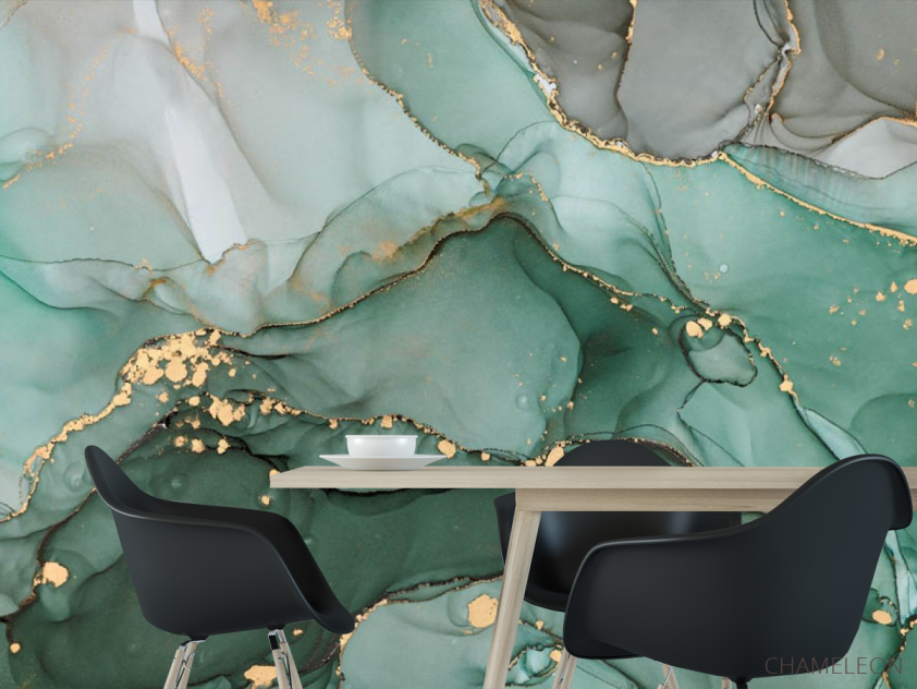 Фотошпалери Бірюзовий флюїд - 1