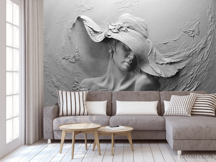 Фотообои дама в шляпе - 3