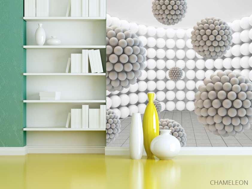 Фотошпалери багаторівневі кулі - 3