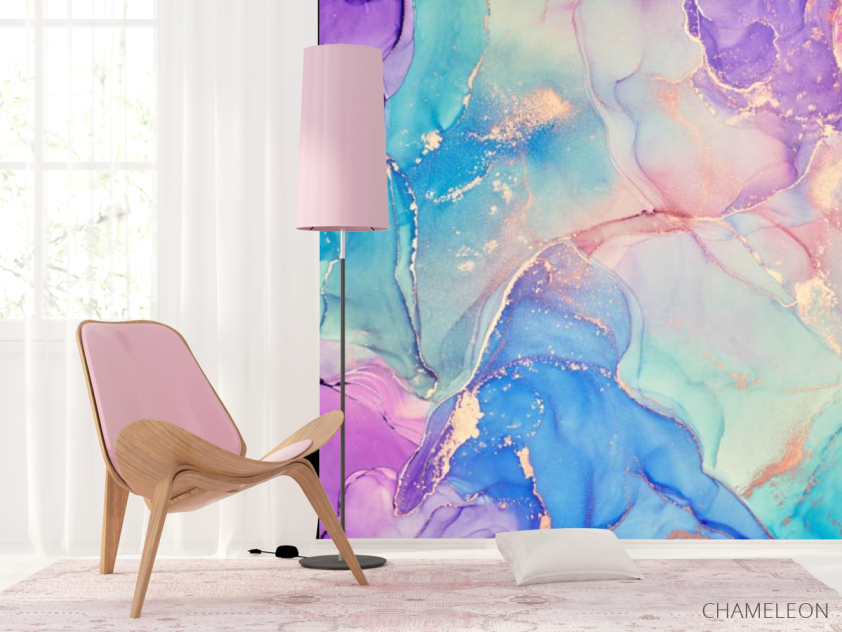 Фотошпалери яскравий різнокольоровий флюїд - 4