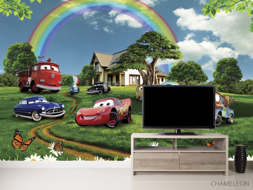 Фотообои Тачки на поляне - 2