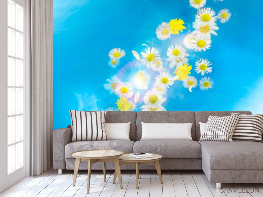 Фотообои Ромашки в облаках - 3