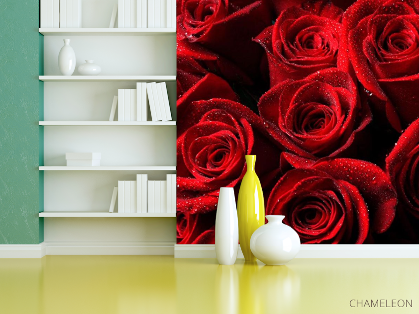 Фотошпалери Букет троянд червоного кольору - 3