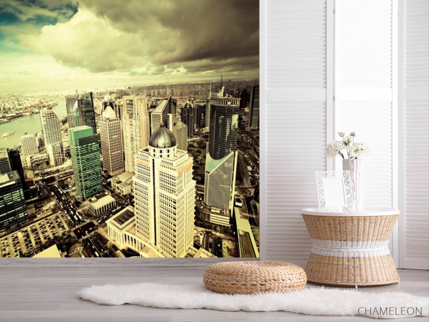 Фотошпалери Будинку, вода, хмари - 2