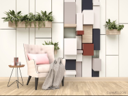 Фотообои 3д панели с цветами - 4