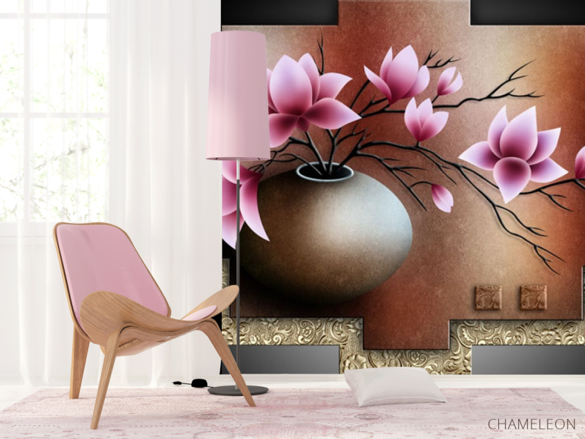 Фотошпалери 3д магнолії - 4