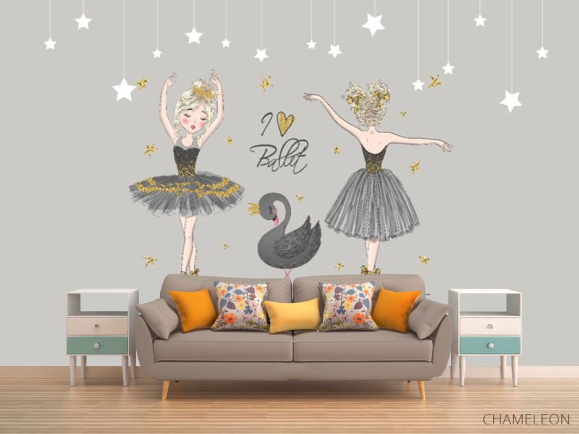 Фотообои Балерины для бросать девочки - 1