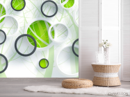 Фотошпалери Зелені кола і дерево - 2