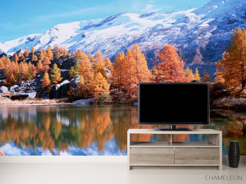 Фотообои Снег,горы, осень - 2