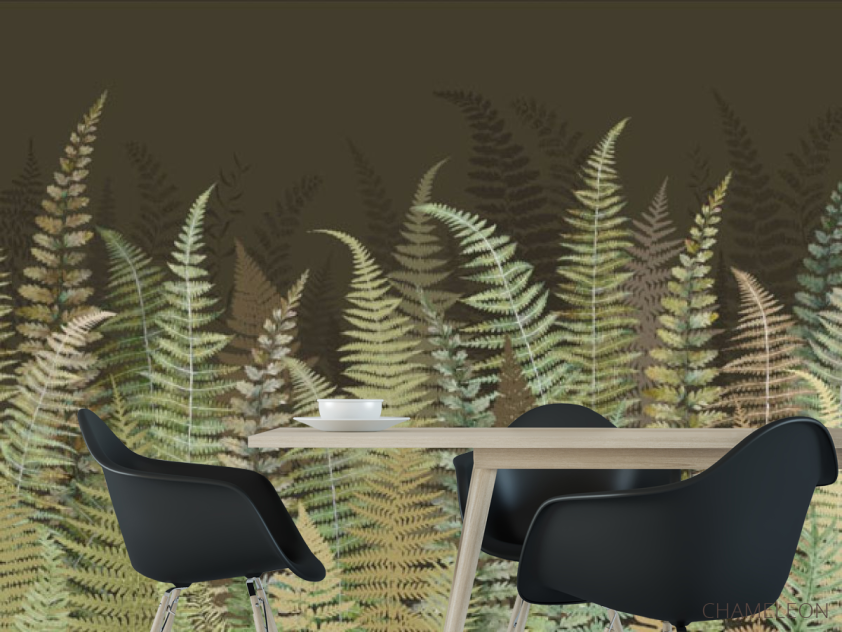Фотошпалери листя папороті зелені - 1