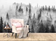 Фотообои Туманные ели - 4