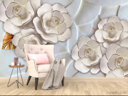 Фотообои Фарфоровые белые цветы - 4