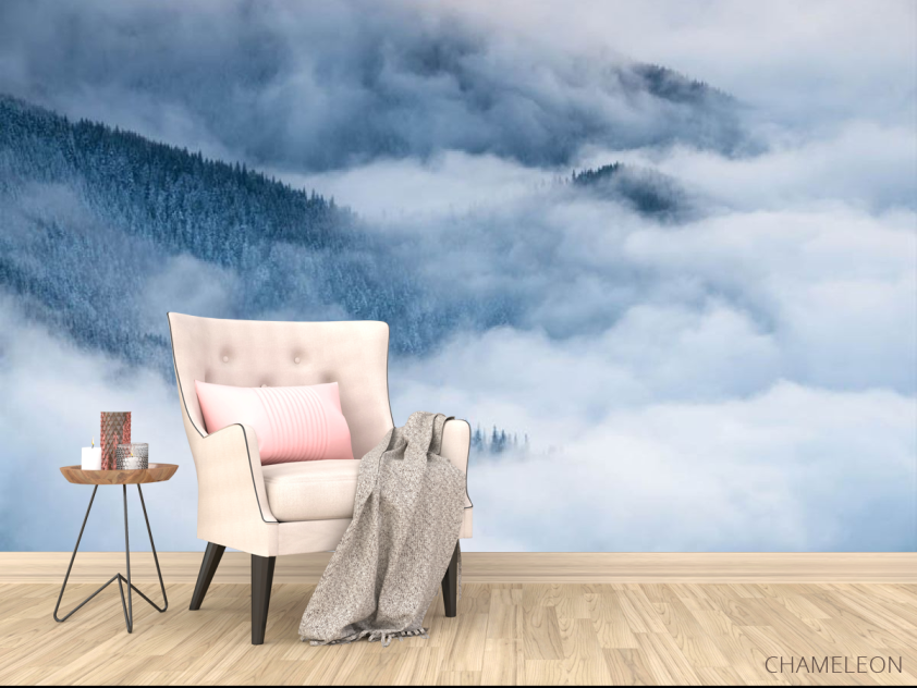 Фотообои Туманные горы и ели - 4