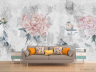 Фотообои розовые пионы - 1