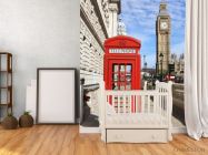 Фотообои телефонная будка - 2