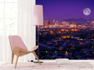Фотошпалери місяць над містом - 4
