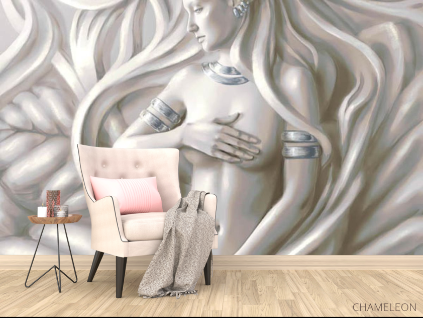 Фотообои Абстрактная девушка с эффектом 3д - 4