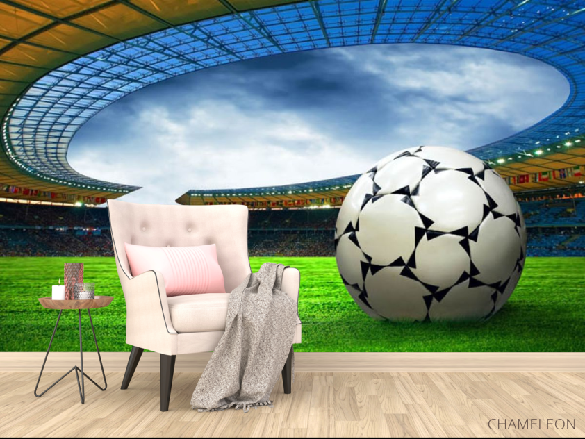 Фотообои Мяч на футбольном поле - 4