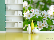 Фотошпалери білі весняні квіточки - 3