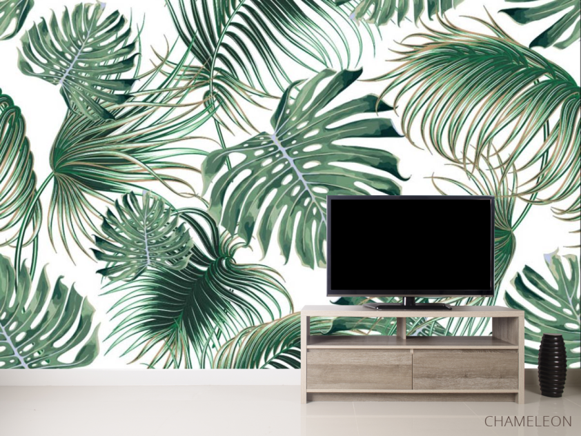 Фотообои Микс пальмы и монстеры - 2