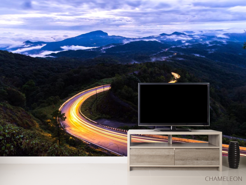 Фотообои горная вечерняя дорога - 2