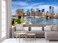 Фотообои каменный мост в мегаполисе - 3