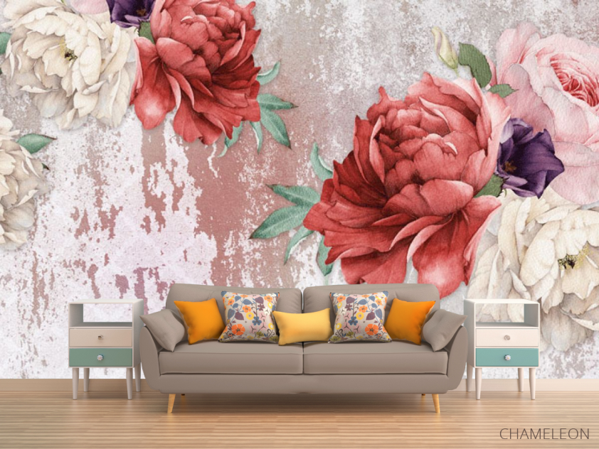 Фотообои Винтажные пионы - 1