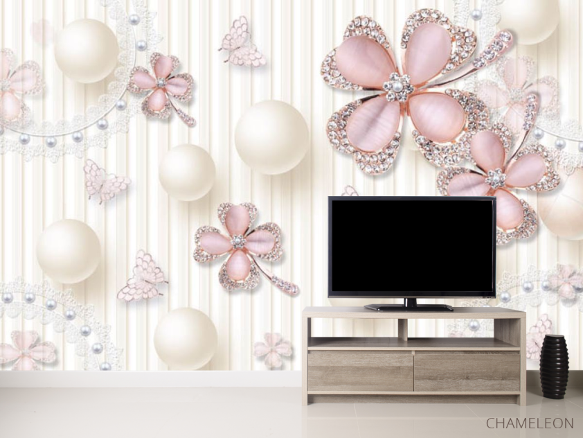 Фотообои Розовые брошки - 2