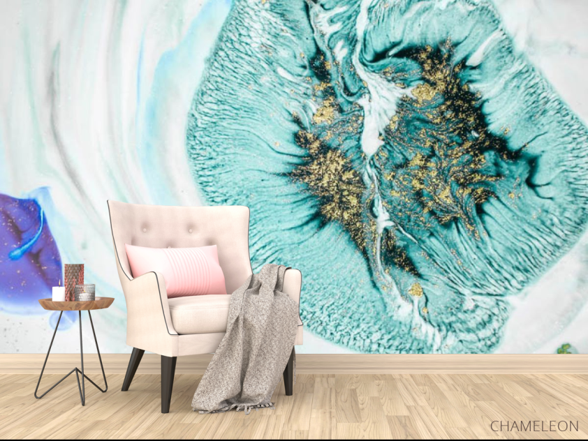 Фотообои Капля бирюзы - 4