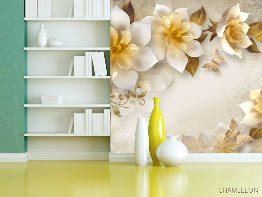 Фотошпалери Стереоскопічні квіти - 3