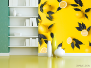 Фотошпалери жовті з лимоном - 3