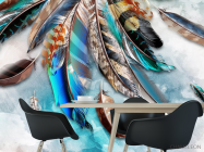 Фотошпалери Кольорові пір'я - 1