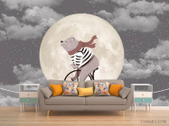 Фотообои Мишка на велосипеде - 1