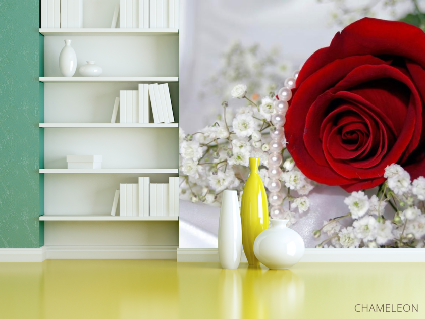 Фотошпалери Роза і перли - 3