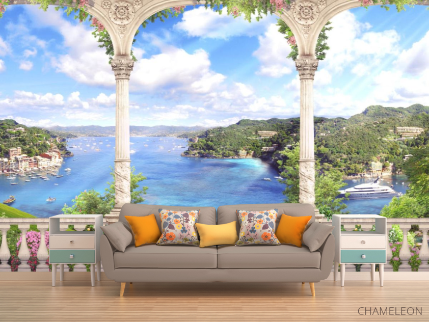 Фотообои Арки с пейзажом - 1