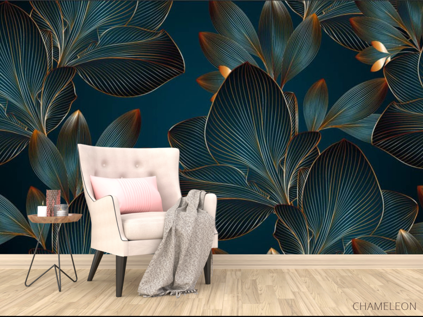 Фотообои 3д листья объёмные - 4