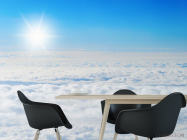 Фотошпалери сонце над хмарами - 1