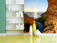 Фотошпалери скеля в морі - 3