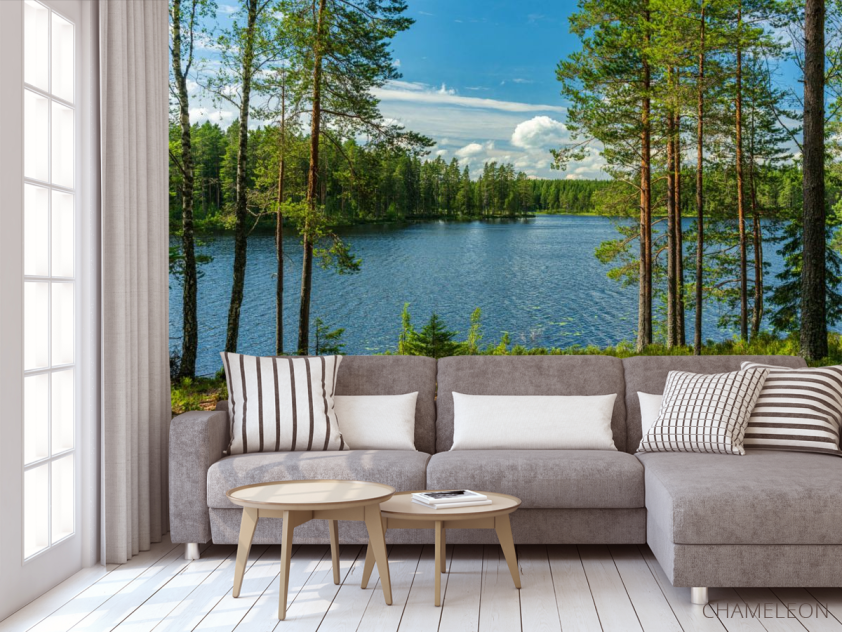 Фотообои Озеро в лесу - 3