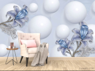Фотообои 3д цветы - 4