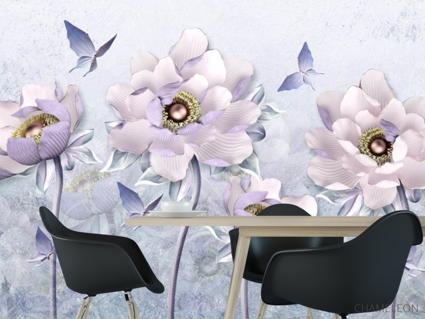 Фотошпалери 3Д квіти - 1