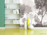 Фотошпалери Олені і дерева коричневі - 3