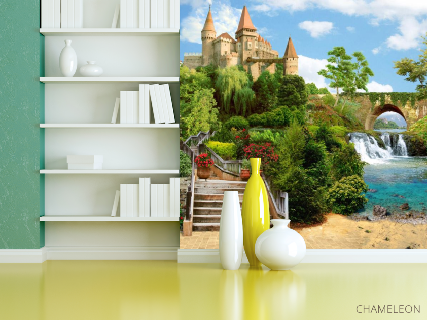 Фотошпалери Фреска з замком - 3