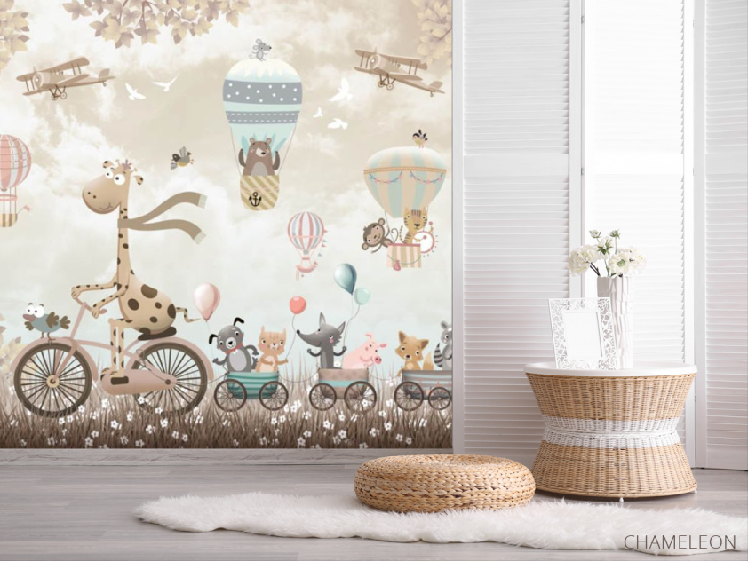 Фотошпалери Коричневий жирафик - 2