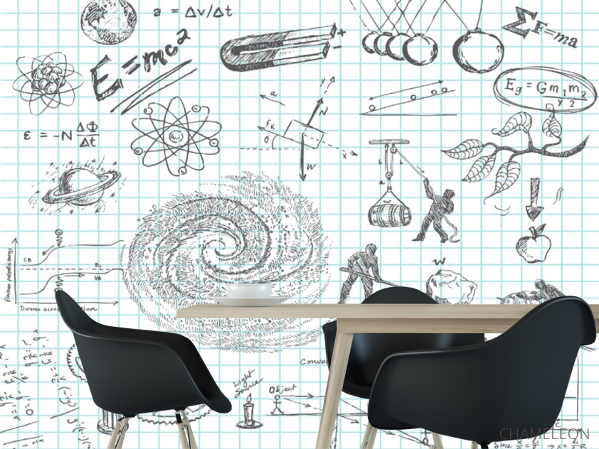 Фотошпалери Імітація шкільного зошита - 1