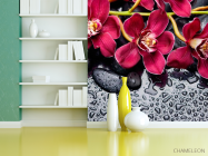 Фотошпалери Квіти на камінні - 3