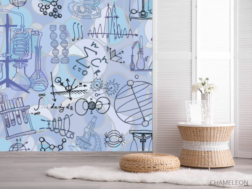 Фотошпалери Патерн для кабінету фізики - 2