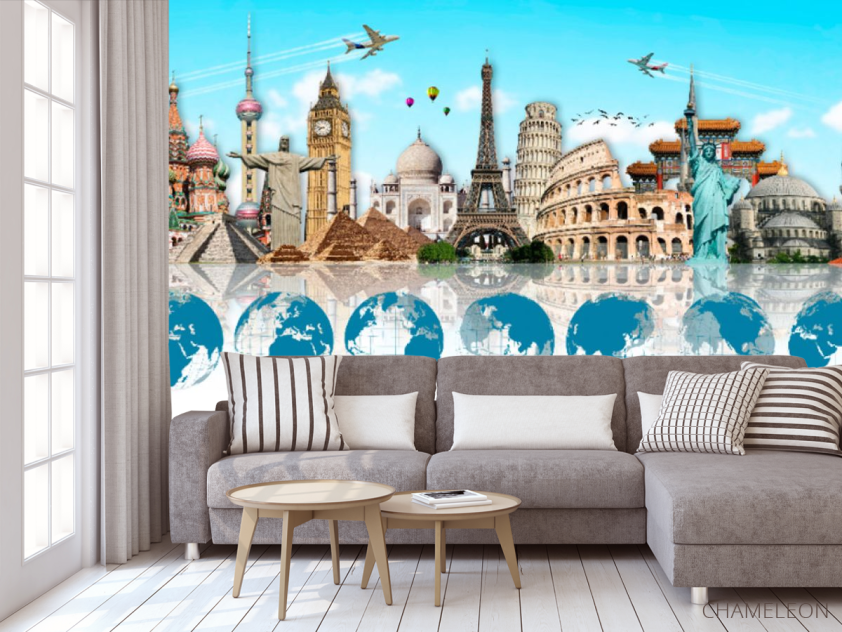 Фотообои Достопримечательности для кабинета английского - 3